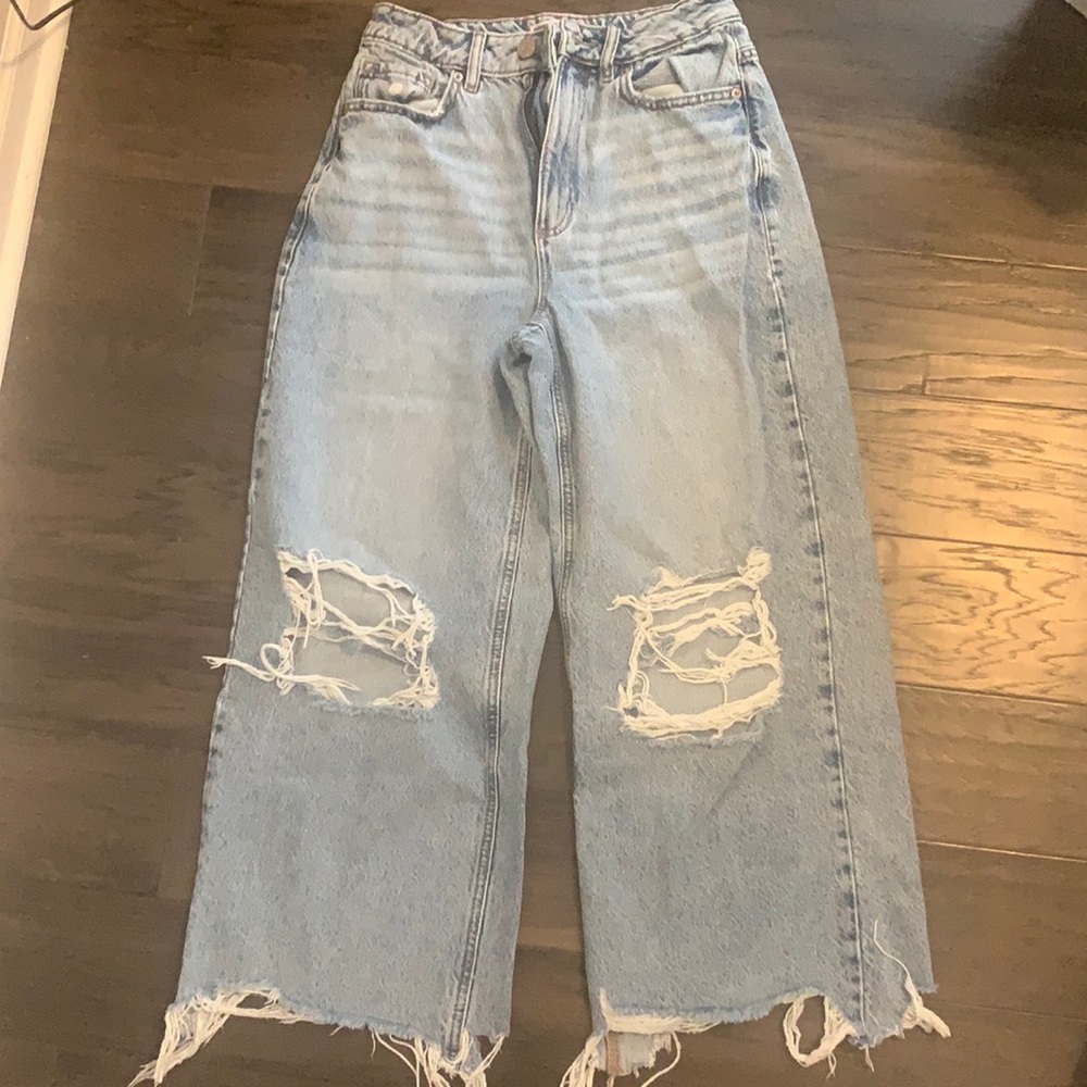 Garage wide leg jeans